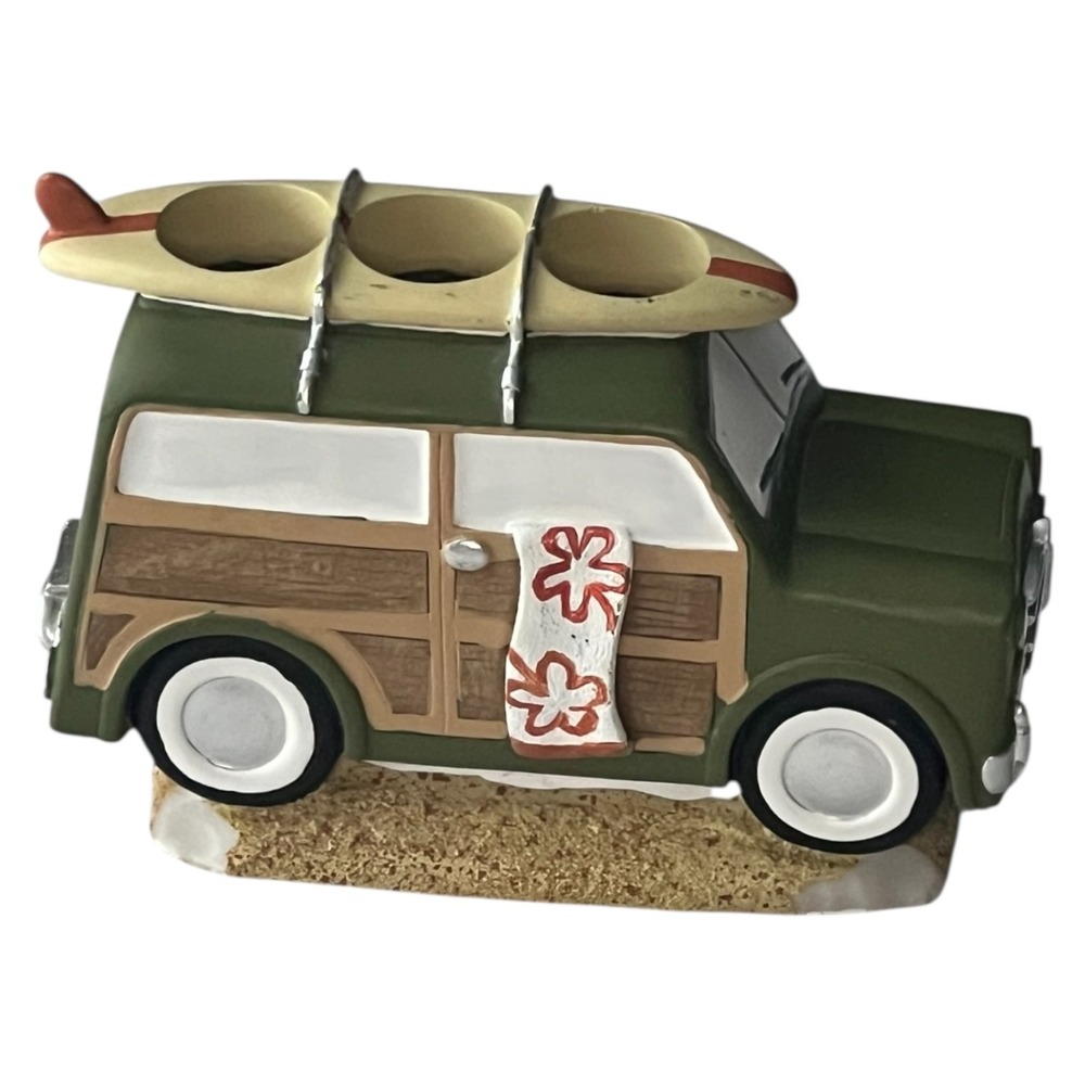 Limited Edition Ceramic Surf Wagon Bathroom Toothbrush - Office Pen Holder Decor